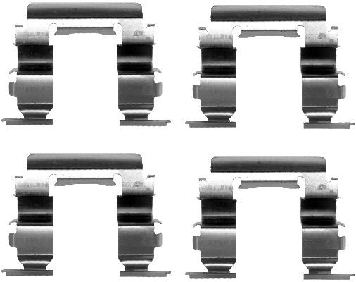 HELLA PAGID Piederumu komplekts, Disku bremžu uzlikas 8DZ 355 202-501